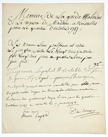 (VERSAILLES 78) - “MÉMOIRE de la Garde Malades...