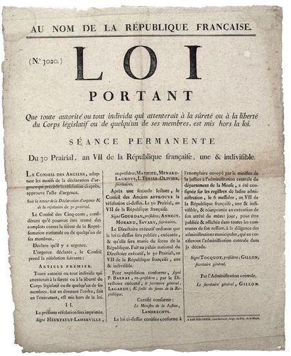 AN 7. MEUSE (SÛRETÉ de la REPRÉSENTATION...