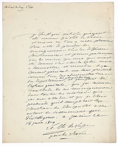 COLLIN (Jean-Baptiste, Comte de SUSSY) Marne...