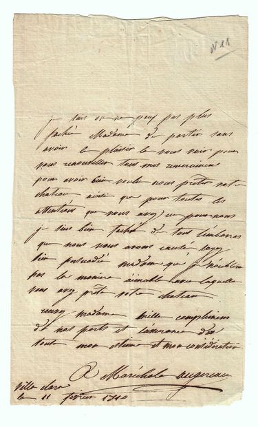 La Maréchale AUGEREAU, née Adélaïde Joséphine...