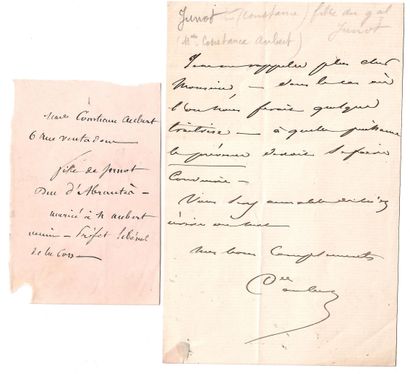 JUNOT Constance, fille du Général JUNOT,...