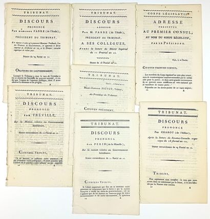 FONDATION DE L’EMPIRE. 7 Imprimés : « Marc-Auguste...