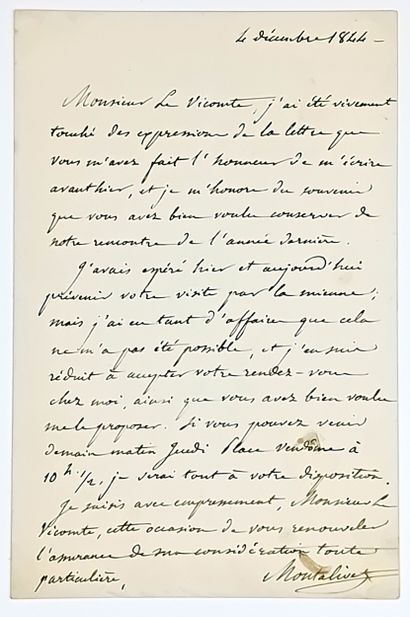 MONTALIVET (Marthe Camille BACHASSON, Comte...