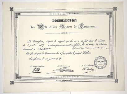 AUDE. « Commission des Arts et des Sciences...