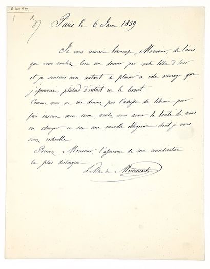 Duc de MORTEMART. Casimir Louis Victurnien...