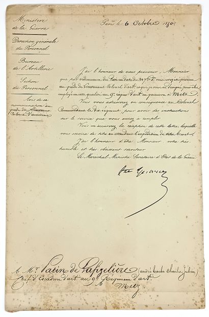 GÉRARD (Maurice, Comte) 1773-1855 - Général...
