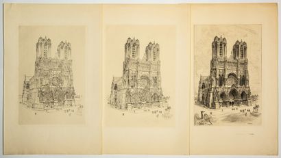 LA CATHÉDRALE DE REIMS (Marne) par Albert...