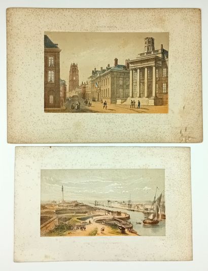NORD. DUNKERQUE (59). 5 Gravures de la série...