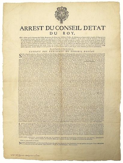 DROITS sur le PAPIER et PARCHEMIN TIMBRÉS....