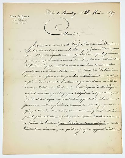 Palais de NEUILLY (Hauts-de-Seine) le 28...
