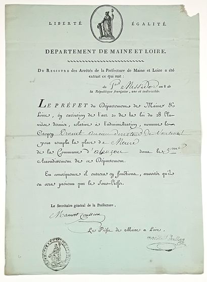 MAINE et LOIRE. NOTRE-DAME-D’ALLENÇON (Ancienne...