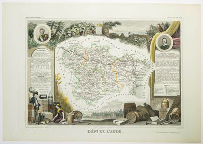 « Département de L’AUDE. » Atlas National...