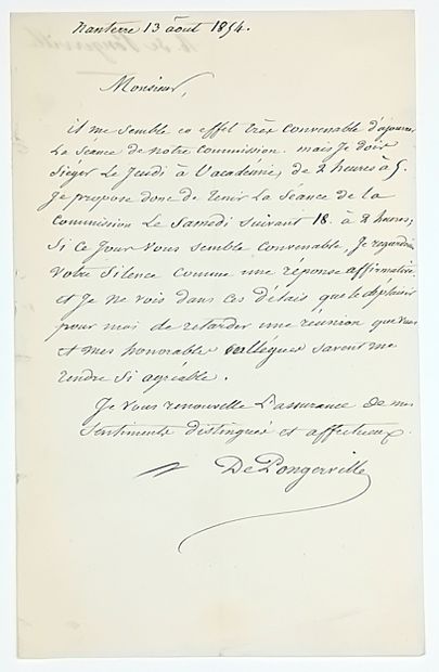 PONGERVILLE (Jean Baptiste Sanson de) Abbeville...
