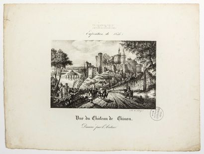 INDRE-ET-LOIRE. « Vue du Château de CHINON,...