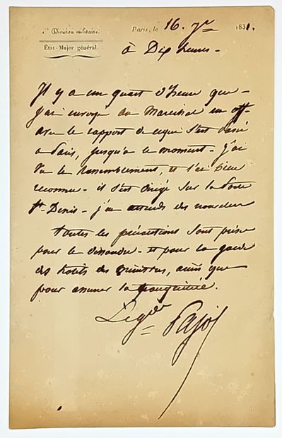PAJOL (Claude-Pierre, Comte) 1772-1844 -...