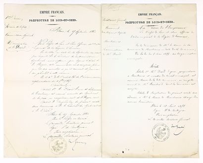 LOIR-ET-CHER - Archive d’Eugène DIARD Maire...