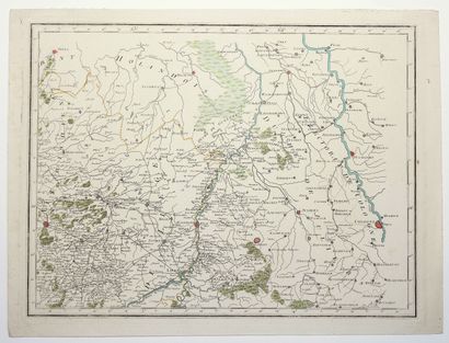 PAYS-BAS. 2 Cartes début XIXe de la Hollande,...