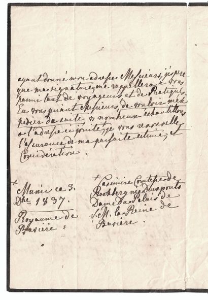Comtesse de RECHBERG, née DEUX-PONTS, Dame...