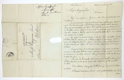MADRAS (Hindoustan anglais) Lettre commerciale...