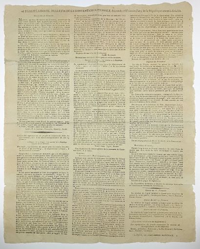 BULLETIN DE LA CONVENTION NATIONALE , Séance...
