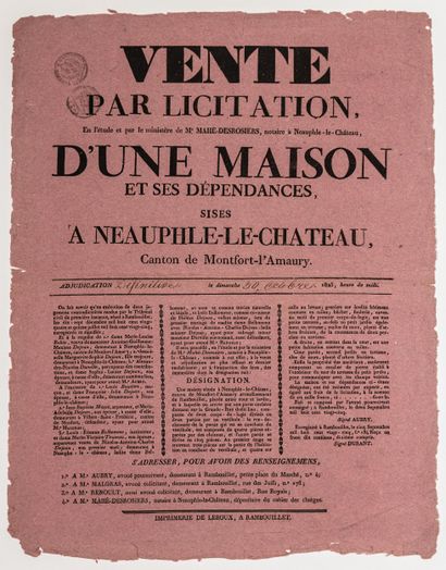 YVELINES. NEAUPHLE-LE-CHATEAU (78). 2 Affiches...