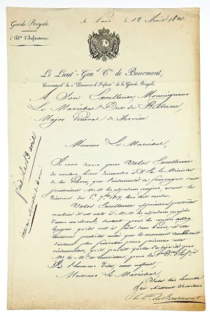 BOURMONT (Louis-Auguste-Victor de Ghaisnes,...