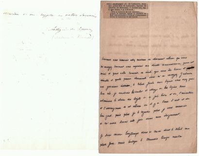 Madame de RÉMUSAT, petite-fille du Marquis...
