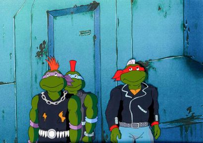 LES TORTUES NINJA Cellulo représentant Leonardo,...