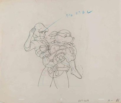 LES TORTUES NINJA Dessin original d'animation...