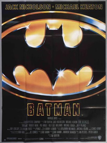 BATMAN, 1989 BURTON Tim 120 x 160 cm Etat...