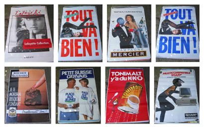 Lot de 10 affiches publicitaires d'abris...