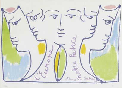 Jean COCTEAU (1889-1963)
L'Europe, notre...
