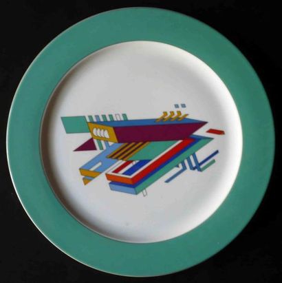 MARCELLO MORANDINI (né en 1940)
Plat géométrique...