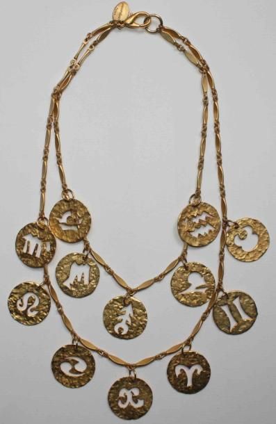 Paco RABANNE, circa 1987
Collier deux rangs...
