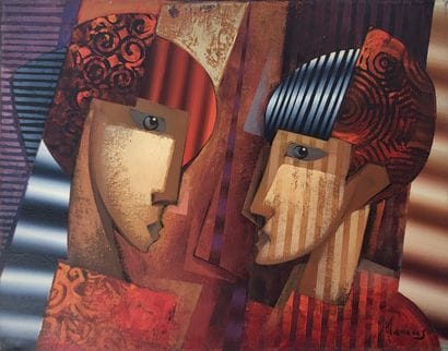 Marius Zabinski (né en 1956, Pologne)
Shadows
Huile...