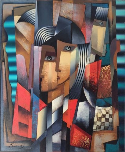 Marius Zabinski (né en 1956, Pologne)
Élégante
Huile...