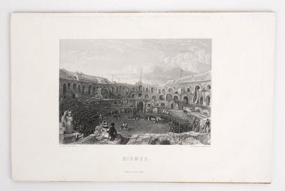 Lutte / Nîmes / Arènes
Nismes
Gravure d’après...