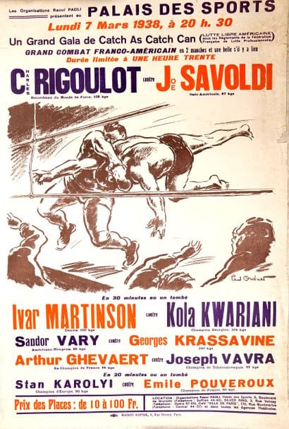Catch / Lutte libre / Rigoulot / Pellos /...