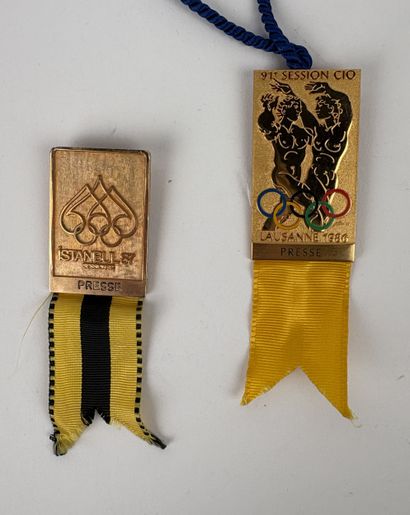Jeux Olympiques / CIO
Deux badges officiels...