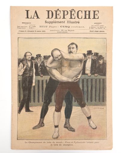 Lutte / Paul Pons / Ceinture d'or
Lot de...