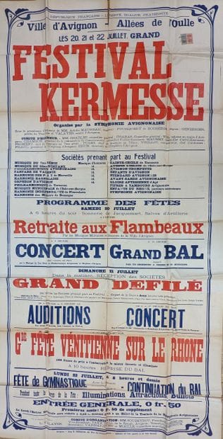 Gymnastique / Avignon / Belle Epoque / Joutes
Affiche...