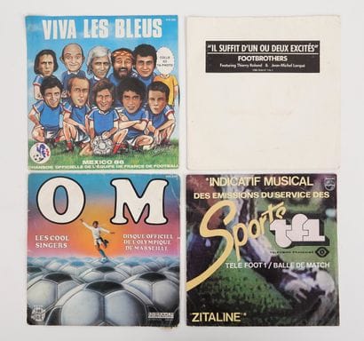 Football / Musique
Lot de 4 disques 45 tours...