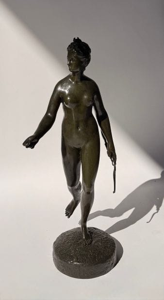 After Houdon
Diane 
Signed bronze on the...