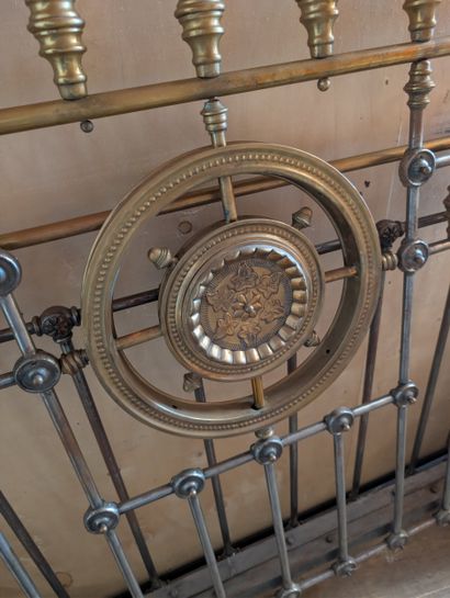Wrought iron and brass bed
Approx. 135 x...