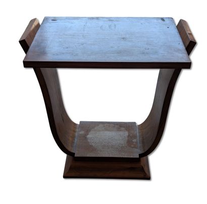 Lyre Wooden Side Table 
Art Deco Style
60...