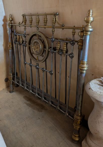 Wrought iron and brass bed
Approx. 135 x...