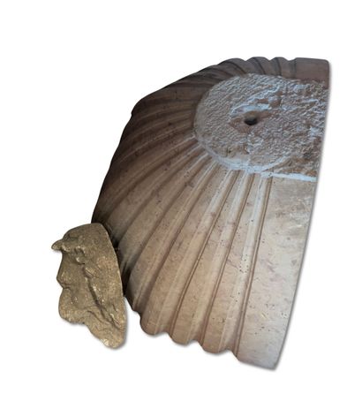 Stone fountain elements 
Bases and basin
H....