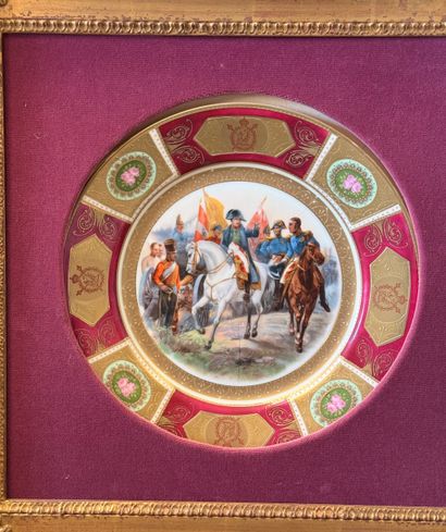 Vienna
Two polychrome porcelain plates, each...