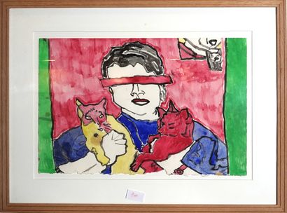 Éric Mc Donald (XX° siècle)
Sans titre
Gouache...