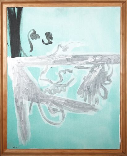 Archie Rand (né en 1949)
Composition, 1989
Huile...